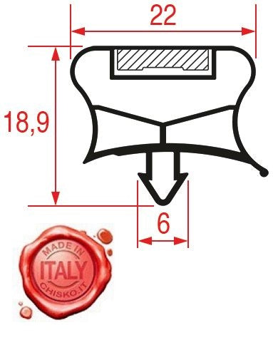 GUARNIZIONE AD INCASTRO 1520x590 mm Adattabilità FRIULINOX POLARIS