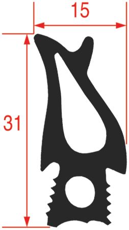 GUARNIZIONE PORTA FORNO 780x470 mm FRIMA RATIONAL Forno elettrico vapore