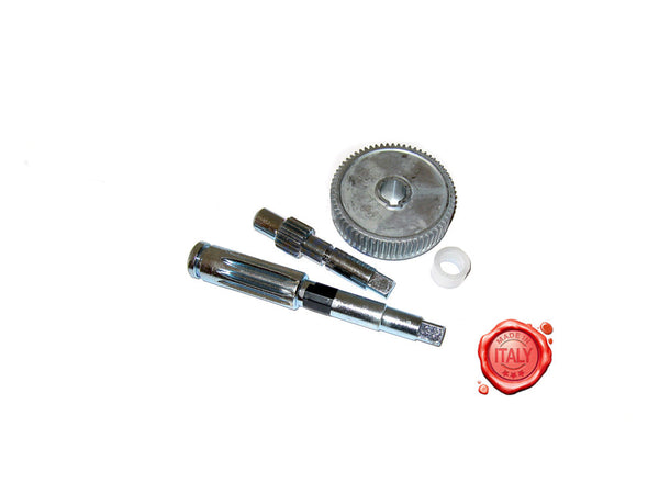 Kit Ingranaggi Completo Con Flangia Per Insaccatrici Reber Da 3, 5, 8 Kg A 2 Velocità - Ricambio Originale