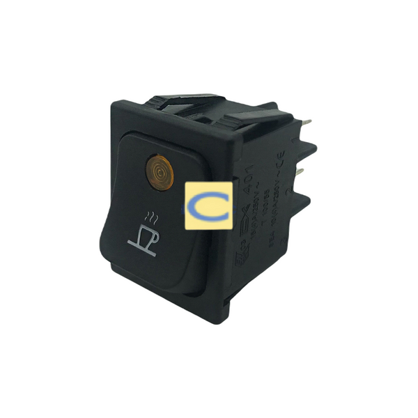 AFFETTATRICI - INTERRUTTORE NERO CON LED 4 CONTATTI