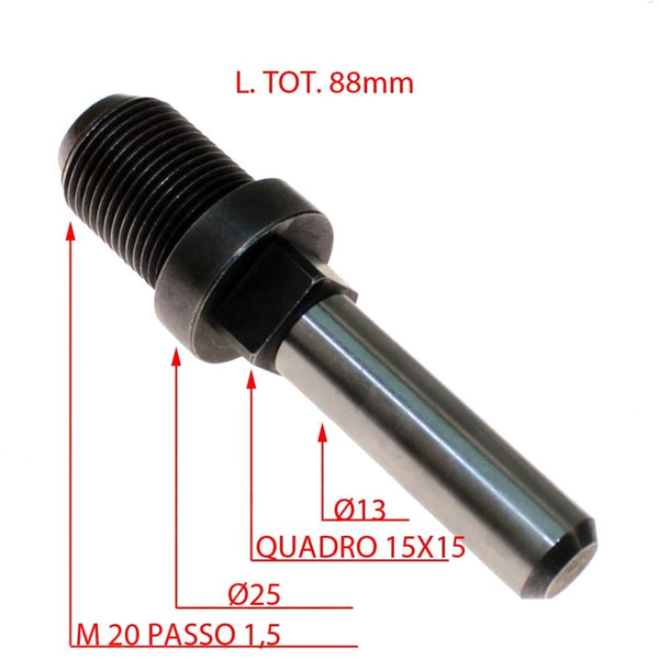 PERNO PORTA COLTELLO MARCA COSMOS MOD. 32 Ø FIL 20 PASSO 1.5 Ø FLANGIA