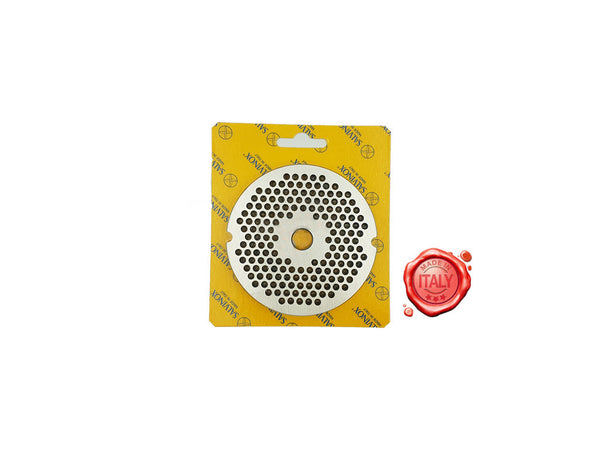 TRITACARNE - PIASTRA INOX MOD.22 DIAM.FORI 8 MM SENZA MOZZO