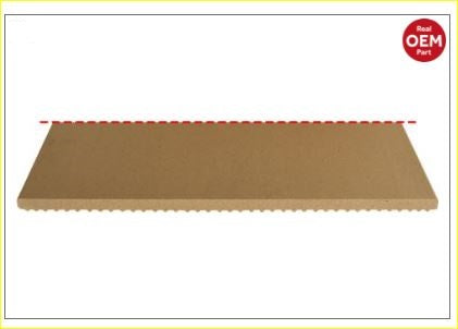 PIETRA REFRATTARIA 1142x557,5x16+3 mm OEM Forno pizza elettrico