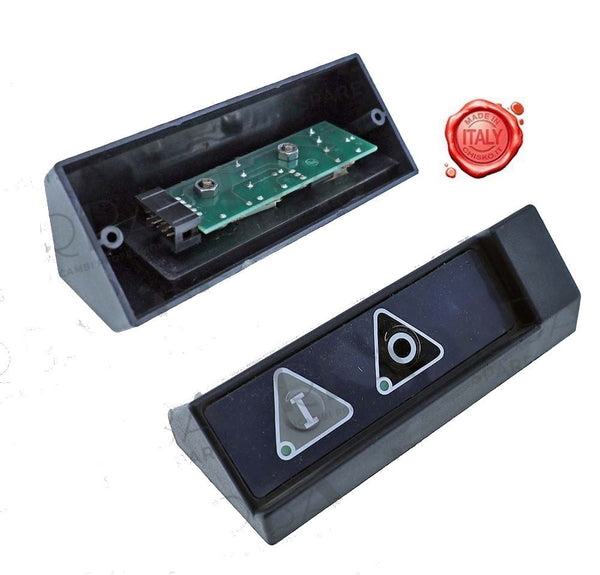 PULSANTIERA SEGAOSSA RETTANGOLARE START STOP MARCA SIRMAN MOD. TGL01LS SIRMAN 3100 INOX