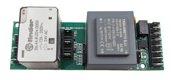 AFFETTATRICI - SCHEDA BASSA TENSIONE 230/400V MOD. TGSIR01 PER SIRMAN TIPO NUOVO PER PULSANTIERA INOX