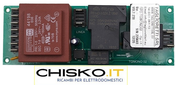 AFFETTATRICI - SCHEDA BASSA TENSIONE 230V MOD. TGMN01/TGMONO02 PER FAC - OMS-SWEDLINGHAUS
