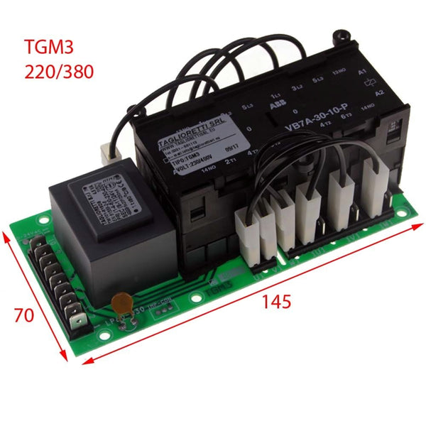 SCHEDA BASSA TENSIONE 230/380V 147x70 mm con FAM.94 ASCASO S2000899 GEV AUREA EMMEPI EVEREST FAMA