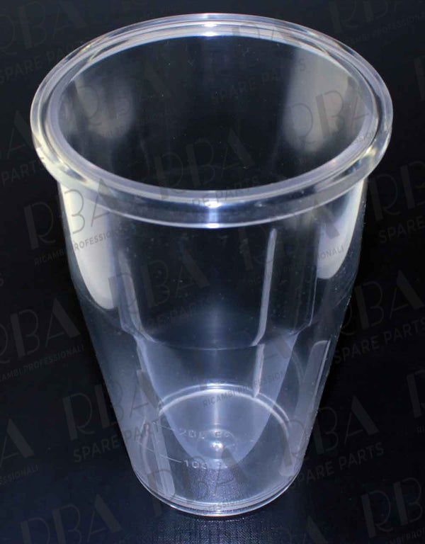 BICCHIERE FRULLINO , FRULLATORE PLEXIGLASS PLASTICA FIORENZATO - QUAMAR SAMMIC