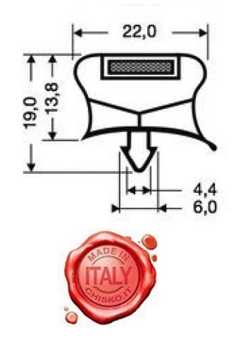Guarnizione magnetica ad incastro per TAVOLI GN 710 e COMPACT Cold Line G5044330653 G104210641
