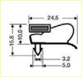 Guarnizione magnetica ad incastro per EKO 42 CL Magnetic snap-in gasket for EKO 42 CL