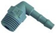 attacco per tubo plastica ad angolo filetto m10x1 tubo diametro  6mm con. 1 pz attacco m10x1 tubi diametro  6mm
