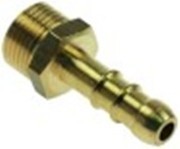 attacco per tubo ottone dritta filetto 3/8" tubo diametro  10mm con. 1 pz