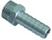 attacco per tubo filetto m14x1 dritta tubo diametro  13mm inox conf. 1 pz