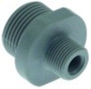 nipplo doppio plastica filetto 3/8" - 3/4" conf. 1 pz
