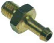 attacco per tubo ottone dritta filetto m8 tubo diametro  6mm con. 1 pz