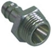 attacco per tubo ottone nichelato dritta filetto 3/8" tubo diametro  9mm con. 1 pz