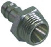 attacco per tubo ottone nichelato dritta filetto 1/4" tubo diametro  12mm con. 1 pz