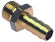 attacco per tubo ottone dritta filetto 1/8" tubo diametro  7mm con. 1 pz