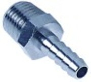 attacco per tubo filetto 1/4" manicotto diametro  7mm int. diametro  4,5mm lungh. man. 19mm ch 14