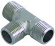 raccordo a t filetto 1/2" m - 1/2" m - 1/2" m ottone nichelato l 64mm