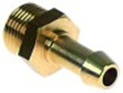 attacco per tubo ottone dritta filetto 3/8" tubo diametro  9mm con. 1 pz