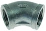 gomito filetto 1/2" f acciaio inox 45°