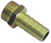 attacco per tubo ottone dritta filetto 1/2" tubo diametro  13mm con. 1 pz