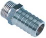 attacco per tubo ottone nichelato dritta filetto 1/2" tubo diametro  19mm conf. 1 pz