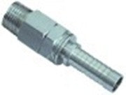 attacco per tubo filetto 1/2" girevole tubo diametro  13mm inox conf. 1 pz