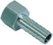 attacco per tubo filetto 1/2" dritta tubo diametro  13mm inox conf. 1 pz