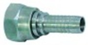 attacco per tubo filetto 1/2" con ghiera tubo diametro  13mm inox conf. 1 pz