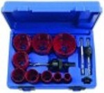 set di seghe a tazza 11 pezzi bimetallo diametro  19/22/29/35/38/44/51/57/64mm