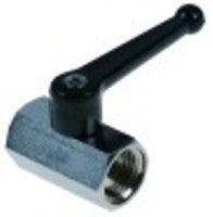 valvola a sfera attacco 1/2" f - 1/2" f lunghezza 47mm lunghezza maniglia 68mm