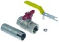valvola a sfera f 1" set l 82mm maniglia farfalla/a leva