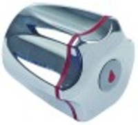 manopola a stella plastica filetto 7,5 diametro  50mm h 50mm materiale cromato