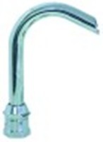 erogatore attacco 1/2" m tubo diametro  18mm sporgenza 105mm h tot. 165mm altezza canna 110mm