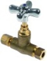 valvola di arresto attacco 1/2" 26x19g dritta lunghezza 123mm pos. di montaggio qualunque