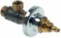 valvola di arresto attacco 1/2" 1/2" senza impugnatura lunghezza 124,5mm
