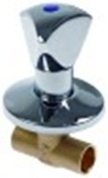 valvola di arresto attacco contatti a stagnare 3/4" tubo diametro  18mm acqua fredda lunghezza 90mm