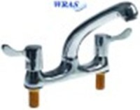 miscelatore biforo vitone in ceramica 1/2" distanza canna 165mm altezza canna 145mm
