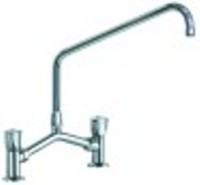 miscelatore biforo sporgenza 250mm altezza canna 265mm vitone a bagno olio 1/2 giro