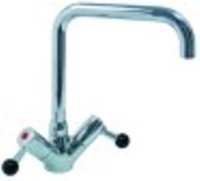 miscelatore monoforo sporgenza 200mm altezza canna 230mm 1/4 di giro attacco 1/2"