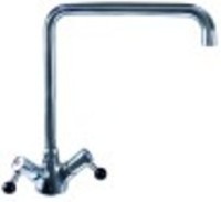 miscelatore monoforo sporgenza 300mm altezza canna 350mm 1/4 di giro attacco 3/4"