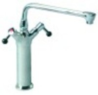 miscelatore monoforo sporgenza 300mm altezza canna 550mm 1/4 di giro attacco 3/4"
