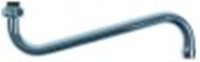 canna a s tubo diametro  24mm sporgenza 300mm altezza canna 90mm con ghiera g 1"