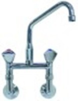 miscelatore biforo a parete vitone in ceramica 1/2" 180° distanza canna 150mm