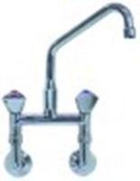 miscelatore biforo a parete vitone in ceramica 1/2" 180° distanza canna 200mm