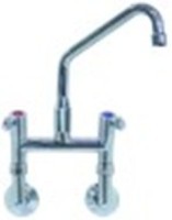 miscelatore biforo a parete vitone in ceramica 1/2" 90° distanza canna 150mm