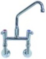 miscelatore biforo a parete vitone in ceramica 1/2" 90° distanza canna 200mm