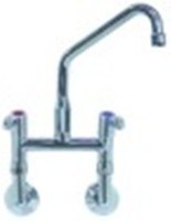 miscelatore biforo a parete vitone in ceramica 1/2" 90° distanza canna 300mm